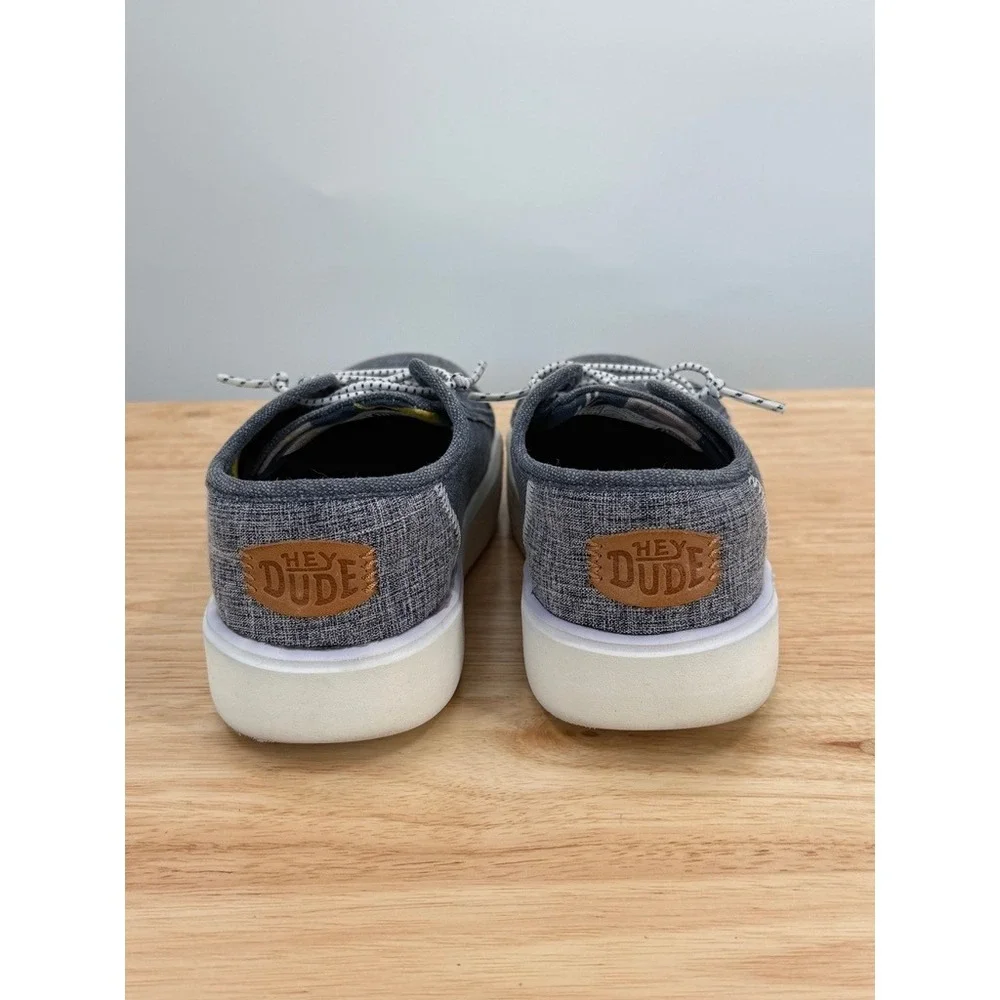 Hey Dude Cody Youth Craft Navy Blue Canvas Slip On Sneakers Little Kid US 12